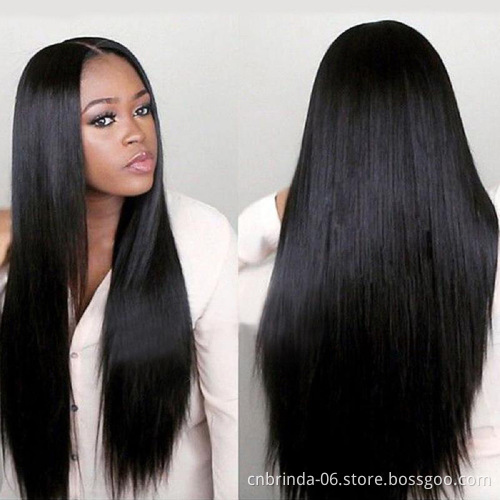 Long Straight Black Wig Synthetic Middle Part Wigs for Women Natural Looking Waterfall Heat Resistant Hair Full Wigs